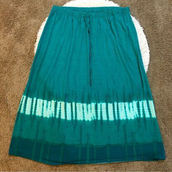 3X DIP DYED MAXI SKIRT! Fits up to 5X - Picture 2 of 4